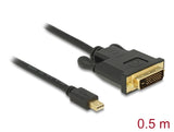 Delock Kabel mini DisplayPort 1.1 Stecker > DVI 24+1 Stecker 0,5 m