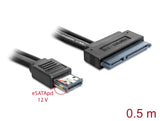 Delock Kabel eSATApd 12 V > SATA 22 Pin 2.5 / 3.5 HDD 0,5 m