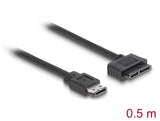 Delock Kabel eSATAp > Slimline SATA13 Pin 0,5 m
