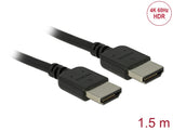 Delock Premium HDMI Kabel 4K 60 Hz 1,5 m