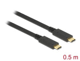 Delock USB 10 Gbps Kabel USB Type-C™ zu USB Type-C™ 0,5 m PD 5 A E-Marker