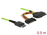 Delock Kabel OCuLink PCIe SFF-8611 zu U.2 SFF-8639 0,5 m