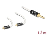 Delock Audio Kabel 3,5 mm 3 Pin Klinkenstecker zu 2 x MMCX Stecker 1,20 m