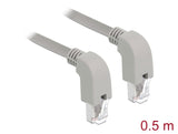 Delock Netzwerkkabel RJ45 Cat.5e SF/UTP unten / unten gewinkelt 0,5 m