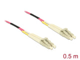 Delock Kabel Lichtwellenleiter LC zu LC Multimode OM4 0,5 m