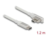 Delock Magnetisches Thunderbolt™ 3 USB-C™ Kabel 4K 60 Hz Stecker zu Stecker gewinkelt 1,20 m