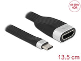 Delock FPC Flachbandkabel USB Type-C™ zu HDMI (DP Alt Mode) 4K 60 Hz 13,5 cm