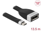 Delock FPC Flachbandkabel USB Type-C™ zu DisplayPort (DP Alt Mode) 4K 60 Hz 13,5 cm