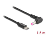 Delock Notebook Ladekabel USB Type-C™ Stecker zu HP 4,8 x 1,7 mm Stecker