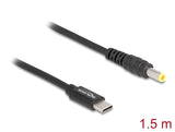 Delock Notebook Ladekabel USB Type-C™ Stecker zu 5,5 x 2,5 mm Stecker