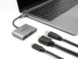 Delock USB Type-C™ Adapter zu HDMI 4K 30 Hz mit USB Typ-A und USB Type-C™ PD 2.0 90 W