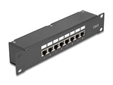 Delock 10″ Kupplungs-Patchpanel 8 Port Cat.6
