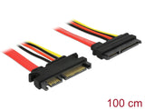 Delock Verlängerungskabel SATA 6 Gb/s 22 Pin Stecker > SATA 22 Pin Buchse (5 V + 12 V) 100 cm