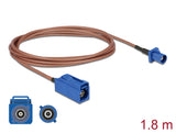 Delock Antennenkabel FAKRA C Buchse > FAKRA C Stecker RG-316 1,8 m