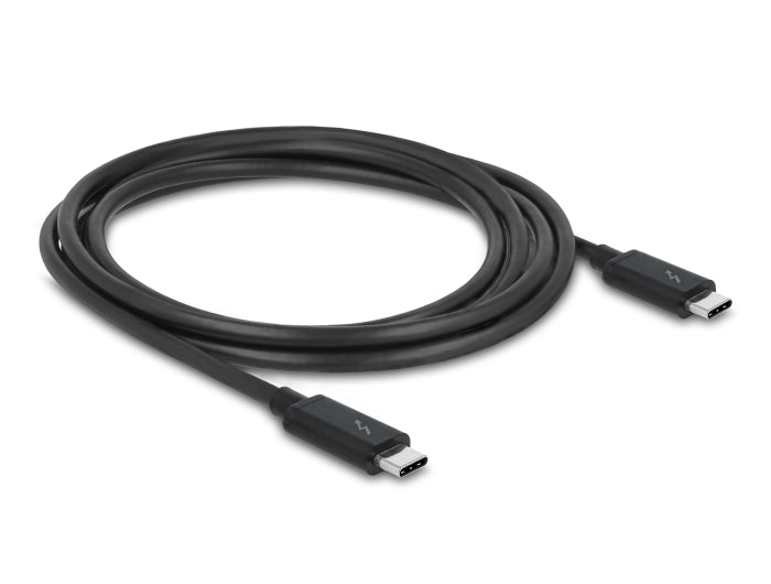 Delock Thunderbolt™ 3 (20 Gb/s) USB-C™ Kabel Stecker > Stecker passiv 2,0 m 3 A schwarz