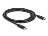 Delock Thunderbolt™ 3 (20 Gb/s) USB-C™ Kabel Stecker > Stecker passiv 2,0 m 3 A schwarz