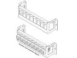 Delock Keystone Halterung 8 Port Panel Aufbau horizontal
