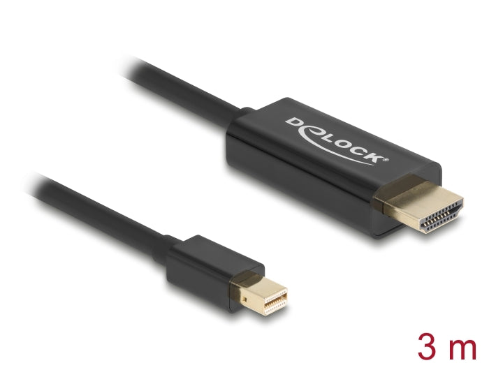 Delock Passives mini DisplayPort 1.1 zu HDMI Kabel 3 m