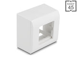 Delock Easy 45 Aufputzgehäuse 82 x 82 mm, weiß