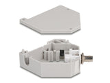 Delock Hutschienenadapter mit Keystone ST Simplex Buchse zu ST Simplex Buchse