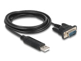 Delock USB 2.0 zu Seriell RS-485 Adapter mit 15 kV ESD Schutz und kompaktem seriellen Steckergehäuse
