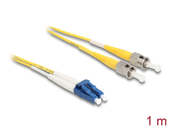 Delock Kabel Lichtwellenleiter LC > ST Singlemode OS2 1 m