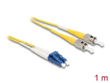 Delock Kabel Lichtwellenleiter LC > ST Singlemode OS2 1 m