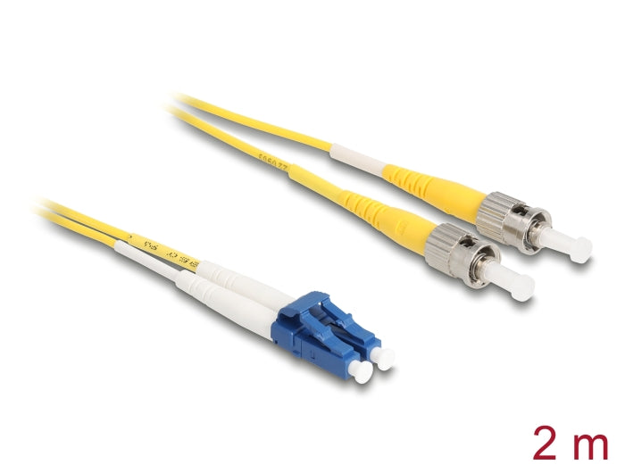 Delock Kabel Lichtwellenleiter LC > ST Singlemode OS2 2 m