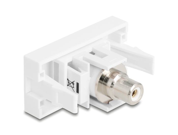Delock Easy 45 Modul Buchse zu Cinch Buchse weiß / weiß