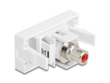 Delock Easy 45 Modul Cinch Buchse zu Cinch Buchse rot / weiß