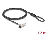 Navilock Laptop Schloss mit Schlüssel für HP Nano Slot 1,80 m schwarz