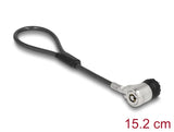 Navilock Notebook Sicherungskabel mit Schlüssel 15,2 cm für Kensington Slot 3 x 7 mm