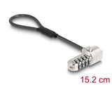 Navilock Notebook Sicherungskabel mit Zahlenschloss 15,2 cm für Kensington Slot 3 x 7 mm