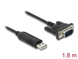 Delock USB 2.0 zu Seriell RS-232 Adapter mit kompaktem seriellen Steckergehäuse
