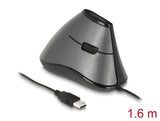 Delock Ergonomische optische 5-Tasten vertikal USB Maus