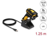 Delock Industrie Barcode Scanner 1D und 2D für 433 MHz oder Bluetooth mit induktiver Ladestation