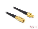 Delock Antennenkabel SMB Stecker > SMB Buchse RG-174 0,5 m