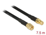 Delock Antennenkabel SMA Stecker > SMA Buchse CFD/RF200 7,5 m low loss