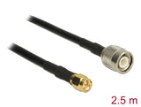 Delock Antennenkabel TNC Stecker > SMA Stecker CFD200 2,5 m low loss