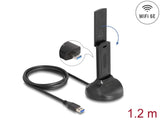 Delock Wi-Fi 6E Dualband WLAN USB Adapter AX5400 (2 x 2402 + 574 Mbps)
