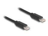 Delock USB 2.0 Type-C™ Spiralkabel Stecker zu Stecker 0,45 m bis 0,75 m schwarz