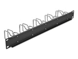 Delock 19″ Kabelmanagement Panel schwarz