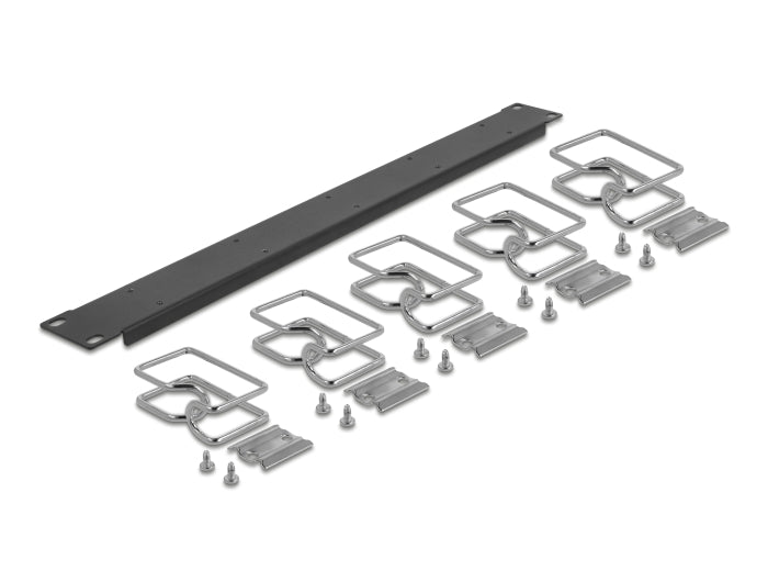 Delock 19″ Kabelmanagement Panel schwarz