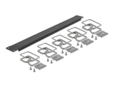Delock 19″ Kabelmanagement Panel schwarz