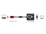 Delock Adapter USB Type-C™ Stecker zu VGA Buchse (DP Alt Mode)