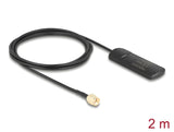 Delock GSM UMTS LTE WLAN 2,4 GHz Antenne SMA Stecker 2 dBi omnidirektional starr schwarz Klebemontage