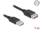 Delock USB 2.0 Verlängerungskabel EASY USB Typ-A Stecker zu EASY USB Typ-A Buchse 1 m