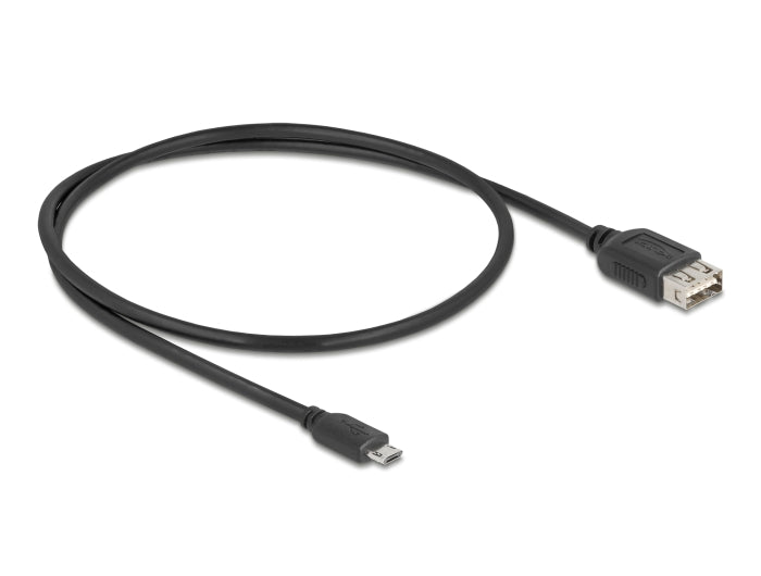 Delock USB 2.0 Kabel EASY USB Typ Micro-B Stecker zu EASY USB Typ-A Buchse 0,5 m