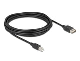 Delock USB 2.0 Kabel USB Typ-B Stecker zu EASY USB Typ-A Buchse 5 m