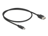 Delock USB 2.0 Kabel USB Type-C™ Stecker zu EASY USB Typ-A Buchse 0,5 m